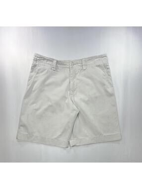 Mossimo Supply Cotton Flat Front Chino Shorts White Mens 36